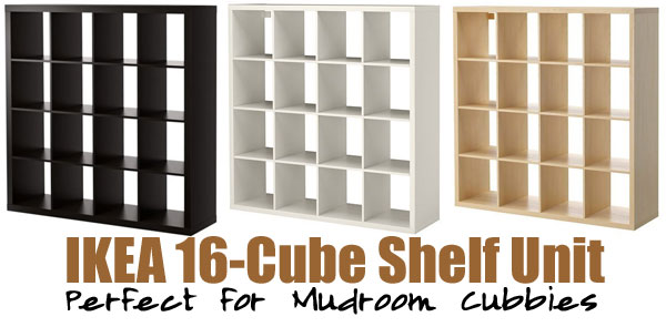 Using An Ikea Cube Bookshelf As Mudroom Cubbies