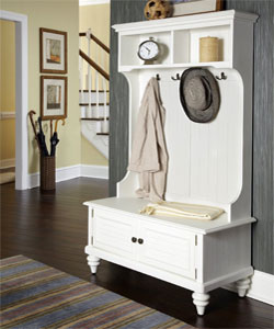 Traditional-Style White Mudroom