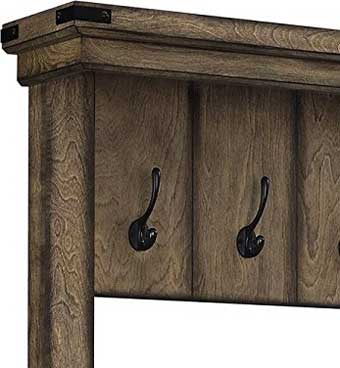 Rustic Wood Vener on Wildwood Hall Tree