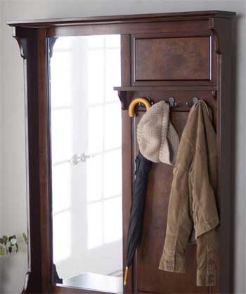 How to Use Antique Mudroom Furniture in the Bedroom to Add Storage and a Mirror