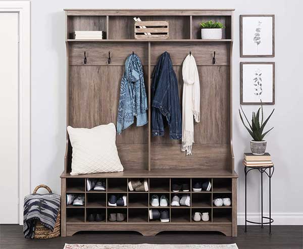 Assemble-Yourself Mudroom Furniture in Greywood Finish