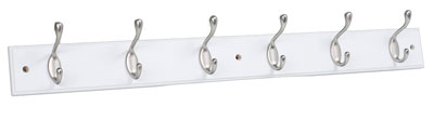 6-Hook Wall Coat Rack