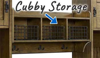 Storage Cubbies with Slide-Out Baskets for Small Items