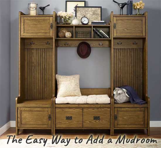 Clear Clutter from Your Front Entry with a DIY Mudroom Organizer