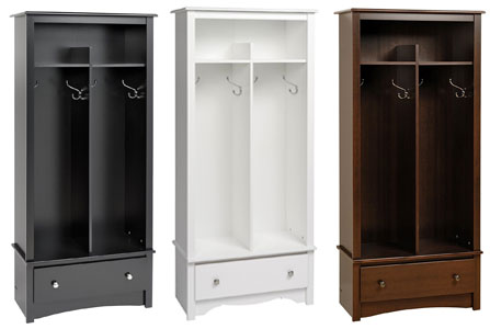 Prepac Entryway Organizer Colors: White, Black and Espresso