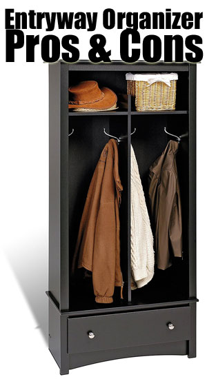 Pros & Cons of the Prepac Entryway Organizer with Hooks, Cubbies and Drawer