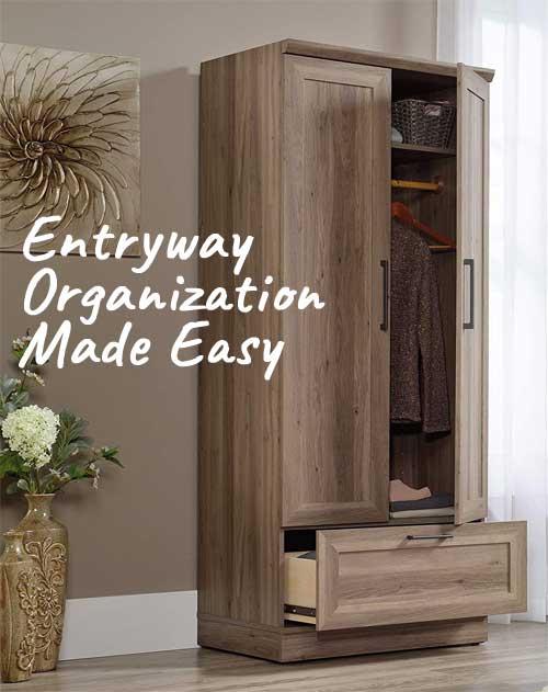 How to Use an Entryway Wardrobe as Easy Storage Organizer in the Front Entrance