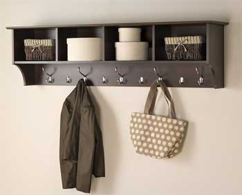 Prepac Hanging Entryway Shelf to Use Above an Entry Storage Bench
