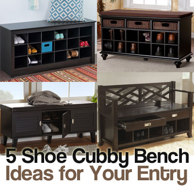 5 Shoe Cubby Bench Ideas