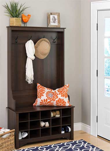 Should You A Shoe Storage Hall Tree, Espresso Entryway Mini Hall Tree With Mirror Coat Hooks And Storage Bench