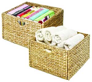 Woven Storage Baskets for Hall Tree